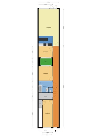 Floorplan - Schoonderloostraat 175, 3024 TT Rotterdam